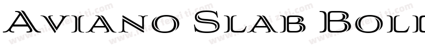 Aviano Slab Bold字体转换